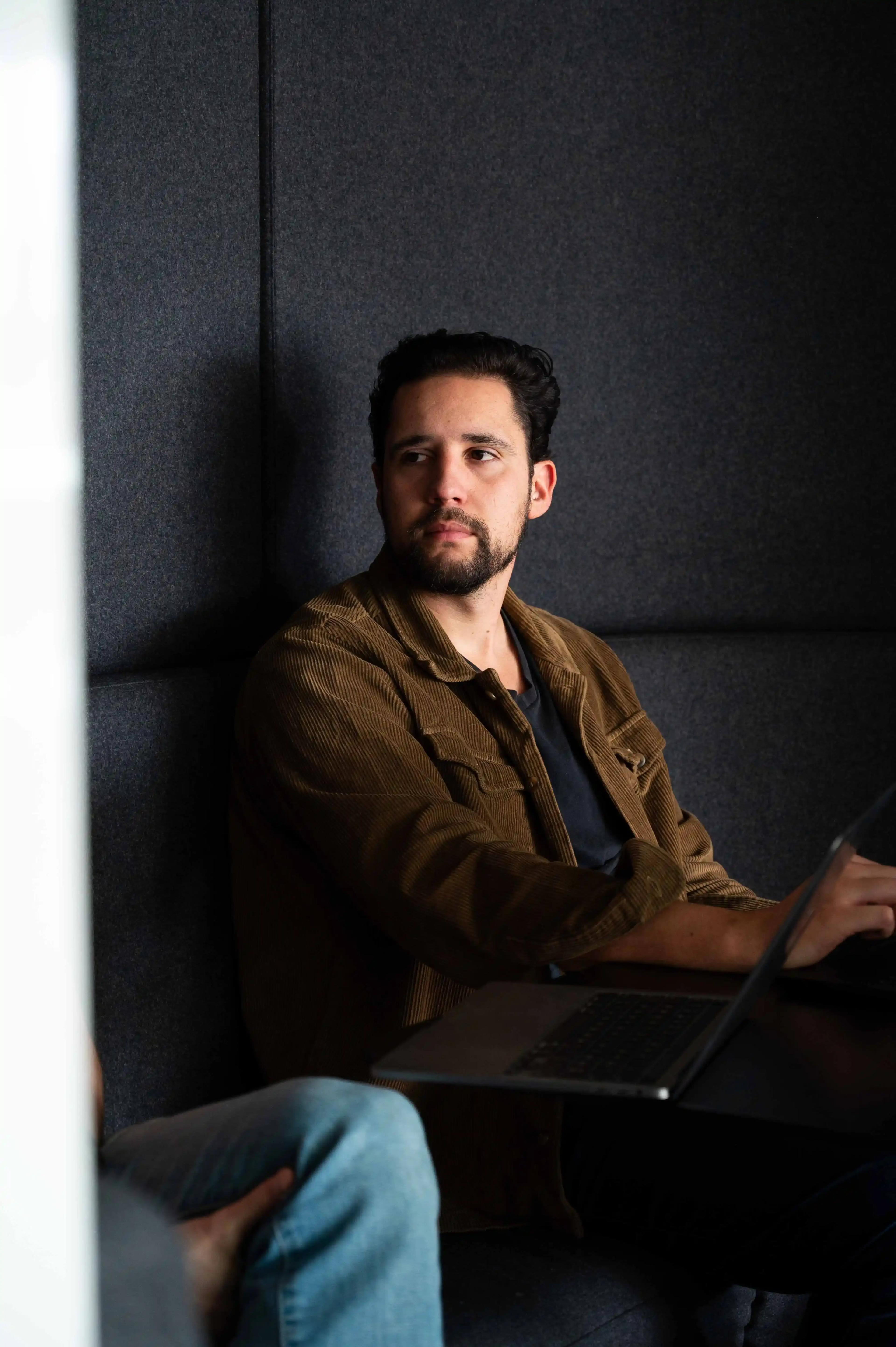 Alain deep in thought